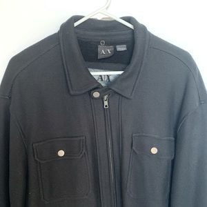 Armani Exchange Men’s Black Coat, XL, Warm